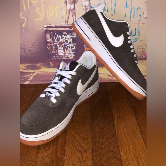 Nike Air Force 1 Low 07 Brown Suede - Picture 3 of 4